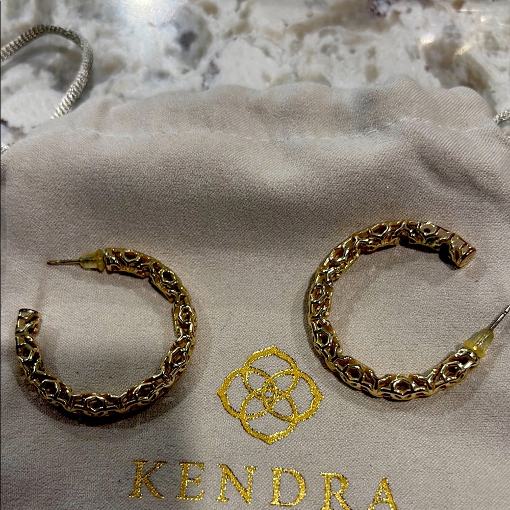 Kendra Scott Gold Hoop Earrings